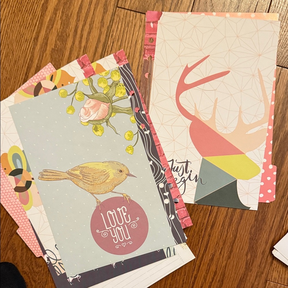 Cream and Blue Planner with Inserts - Picture 14 of 17